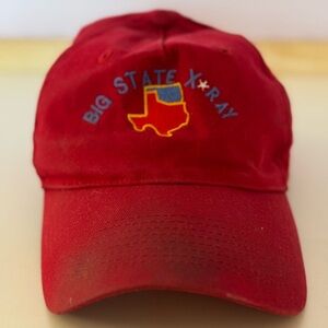 VINTAGE Big State X-Ray Red Cap